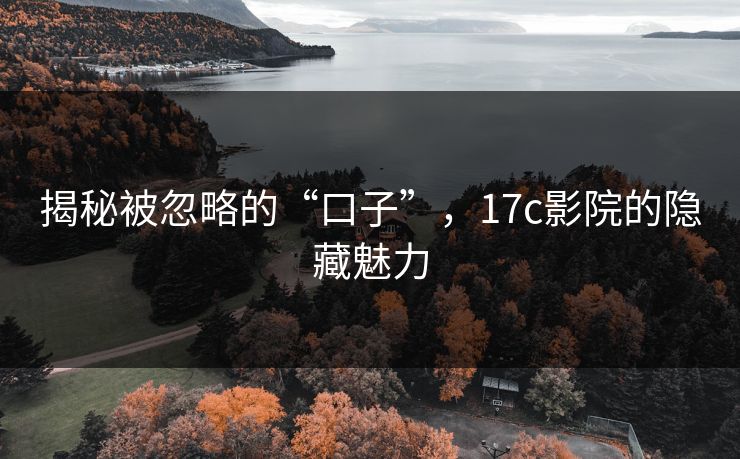 揭秘被忽略的“口子”，<strong>17C</strong>影院的隐藏魅力